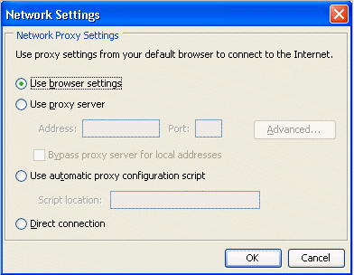 Advanced Network Settings panel